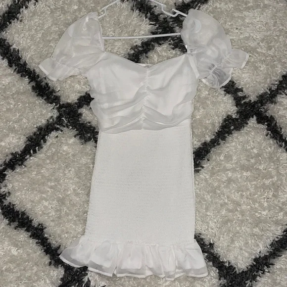 she and sky smocked dress Zip Front Midi Dress W/Smocked Waist - She + Sky